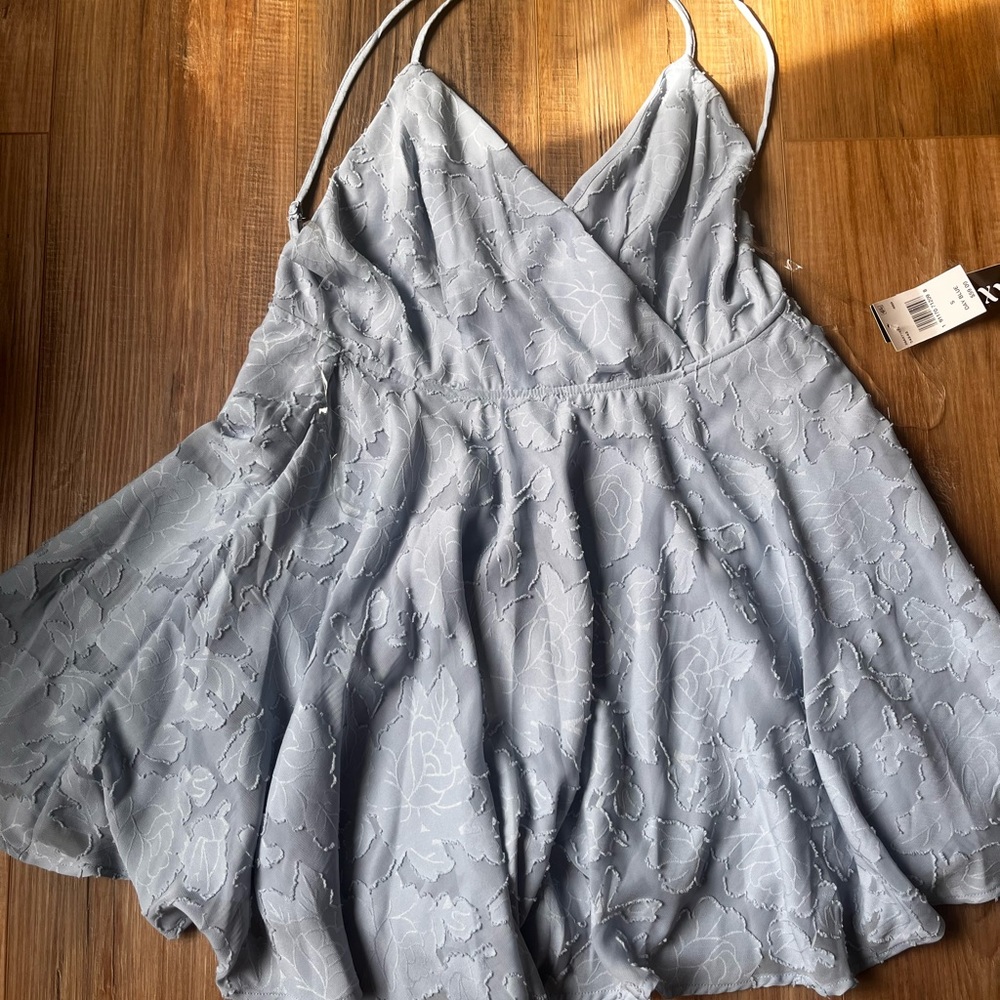 Light blue mini dress
